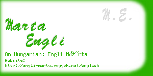 marta engli business card